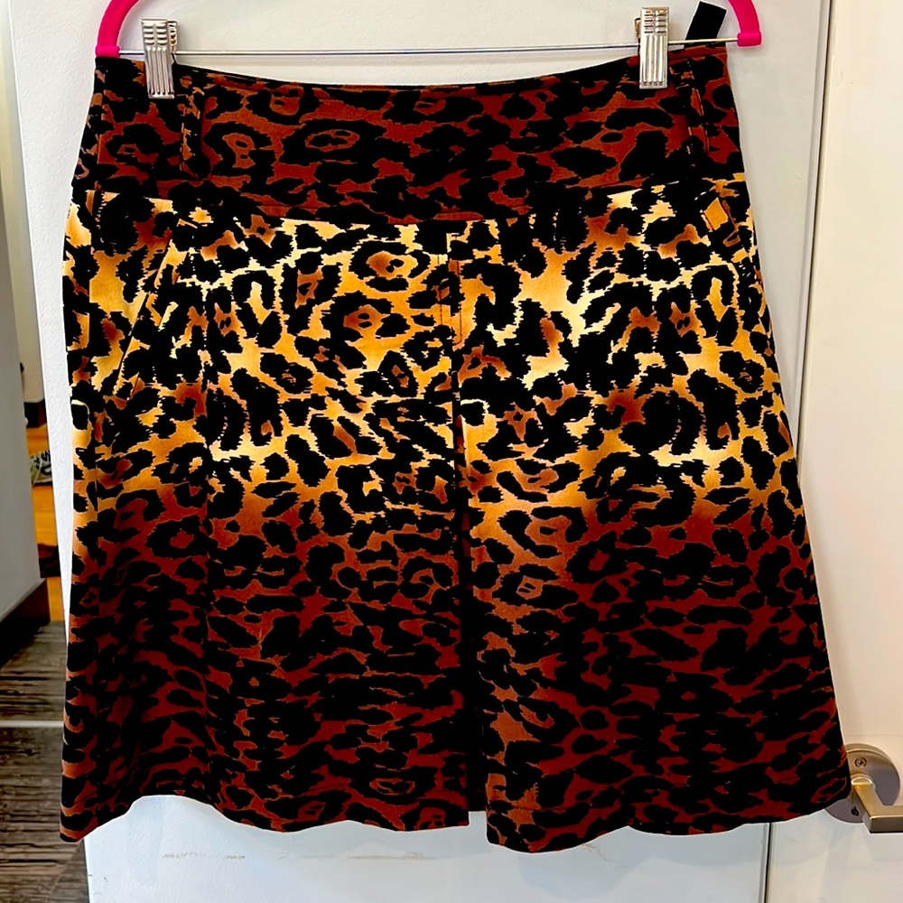 Etcetera leopard print skirt